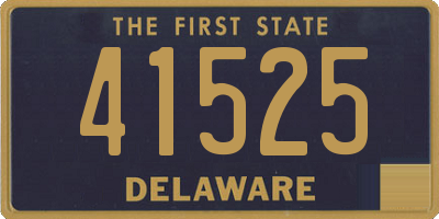 DE license plate 41525