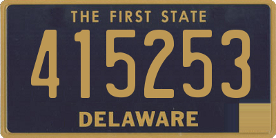 DE license plate 415253