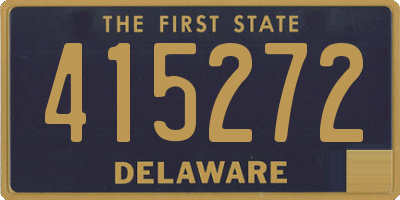 DE license plate 415272