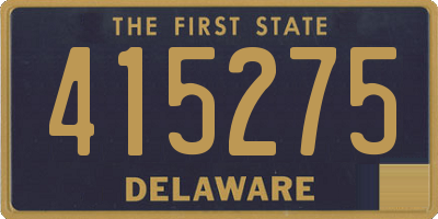 DE license plate 415275