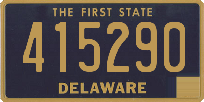 DE license plate 415290