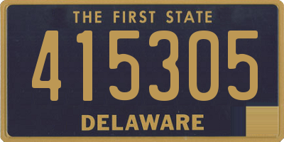 DE license plate 415305