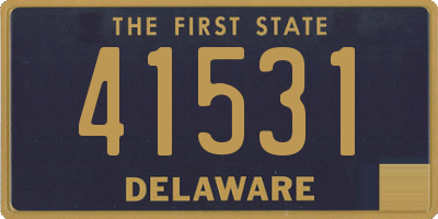 DE license plate 41531