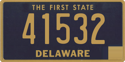 DE license plate 41532