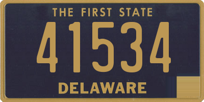 DE license plate 41534