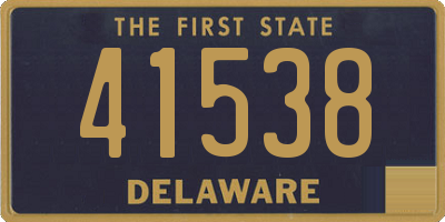 DE license plate 41538