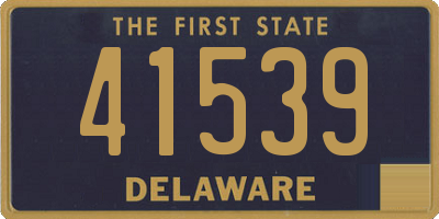 DE license plate 41539