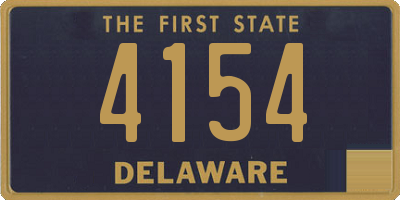 DE license plate 4154