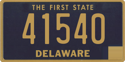 DE license plate 41540