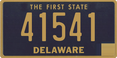 DE license plate 41541