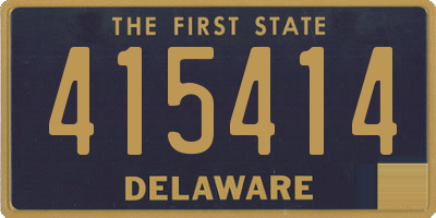 DE license plate 415414