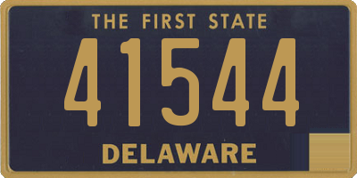 DE license plate 41544