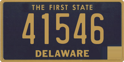 DE license plate 41546