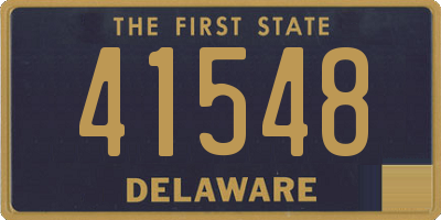 DE license plate 41548