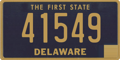 DE license plate 41549