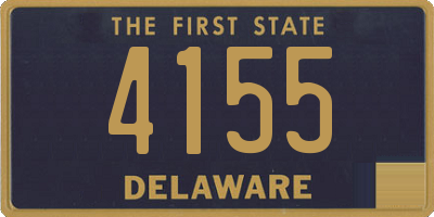 DE license plate 4155