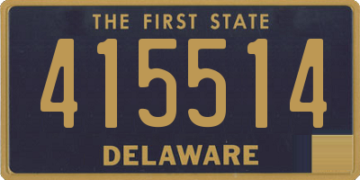 DE license plate 415514