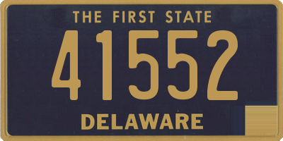 DE license plate 41552