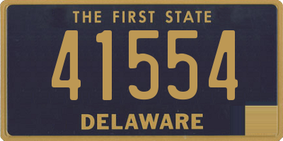 DE license plate 41554