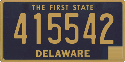 DE license plate 415542