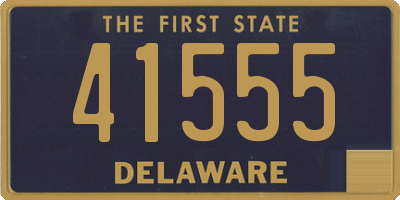 DE license plate 41555