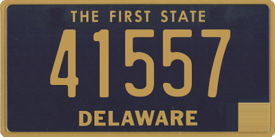 DE license plate 41557