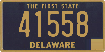 DE license plate 41558