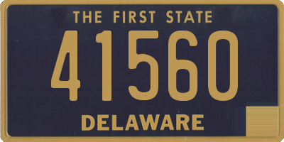 DE license plate 41560