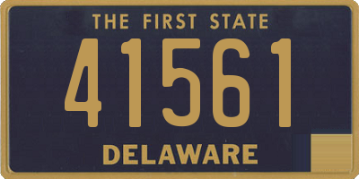 DE license plate 41561