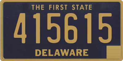 DE license plate 415615