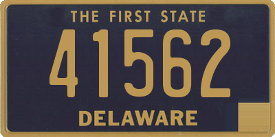 DE license plate 41562