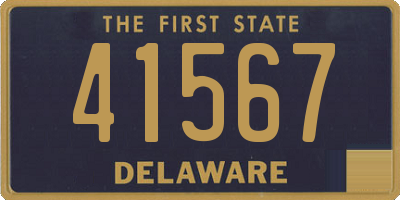 DE license plate 41567