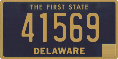 DE license plate 41569