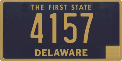 DE license plate 4157
