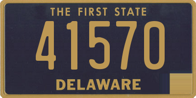 DE license plate 41570