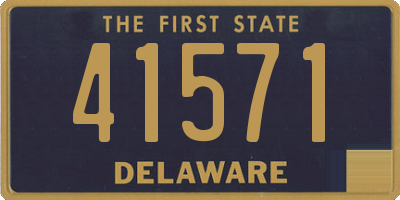 DE license plate 41571