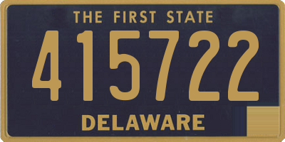 DE license plate 415722