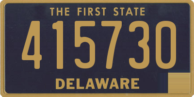DE license plate 415730