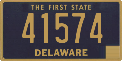 DE license plate 41574