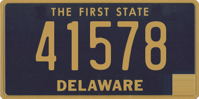 DE license plate 41578