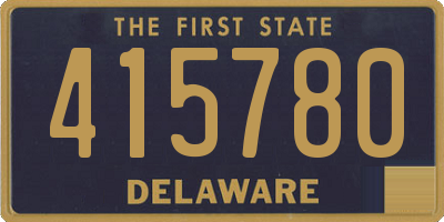 DE license plate 415780