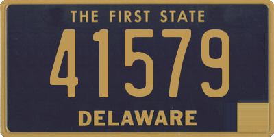 DE license plate 41579