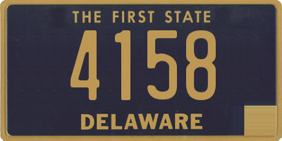 DE license plate 4158