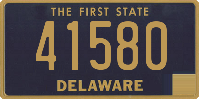 DE license plate 41580