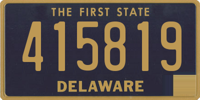 DE license plate 415819