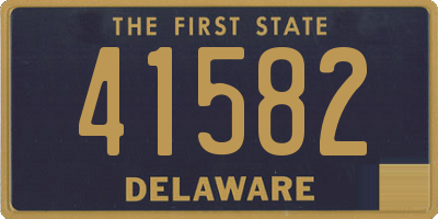 DE license plate 41582