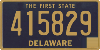 DE license plate 415829