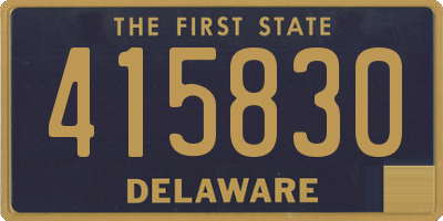 DE license plate 415830