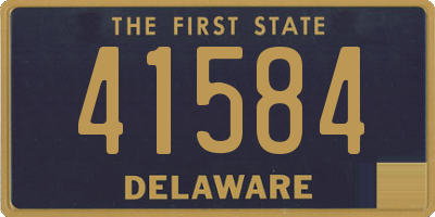DE license plate 41584