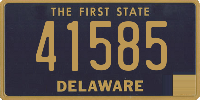 DE license plate 41585